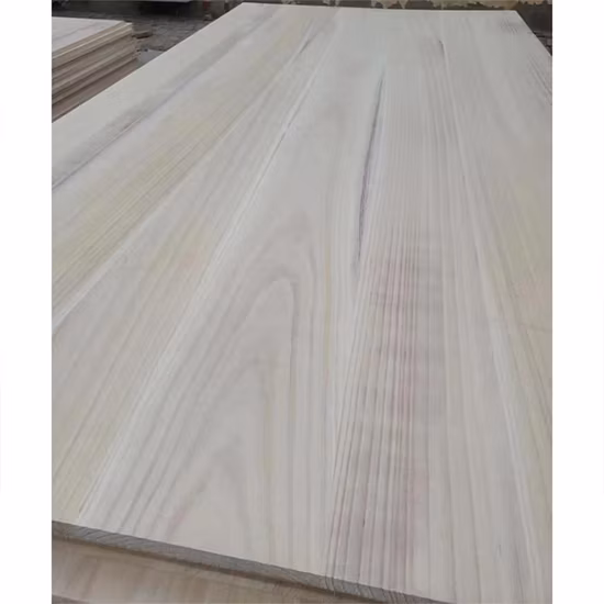 Precio al por mayor Paulownia Edge tablero pegado Panel de madera de Paulownia
