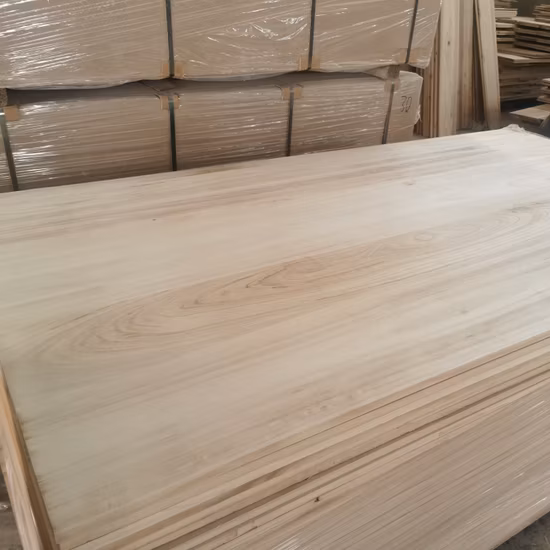1220*2440mm 12mm 15mm 18mm 20mm Paulownia Edge Panel pegado Tablero de madera maciza para muebles